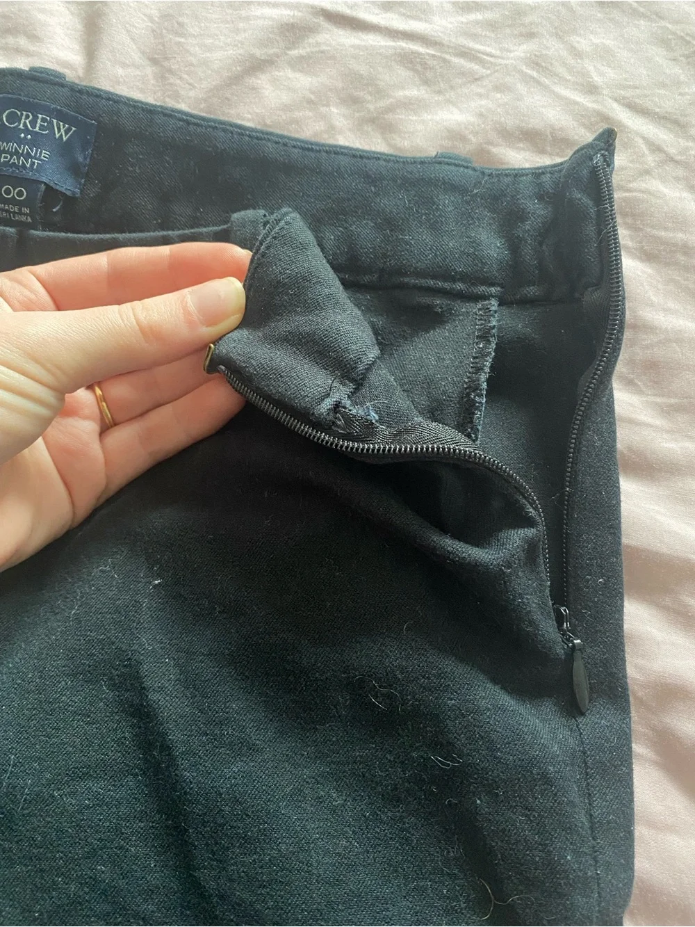 J Crew Winnie Ankle Pant - Slim Fit Classic Black Dress Pants